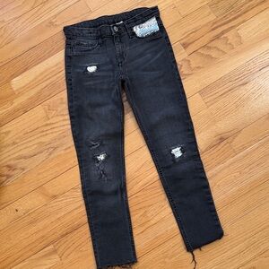 H&M Kids Black Distressed Jeans